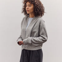 Big Hoodie Snap Cardigan, Light Grey