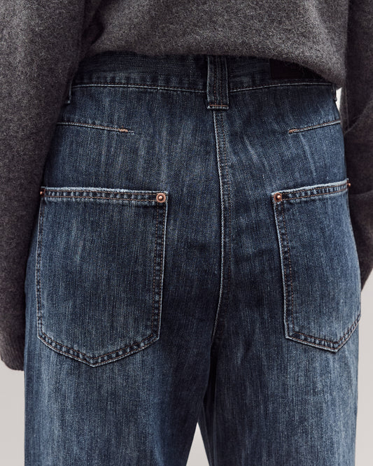 Low Crotch Denim, Blue