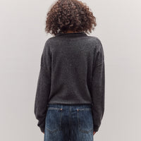 Half Neck Snap Pullover, Dark Grey