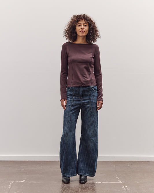 Parallel Long Sleeve T-Shirt, Brown
