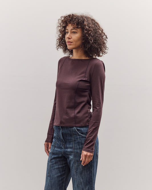 Parallel Long Sleeve T-Shirt, Brown
