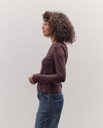 Parallel Long Sleeve T-Shirt, Brown