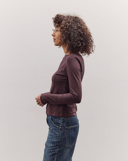 Parallel Long Sleeve T-Shirt, Brown