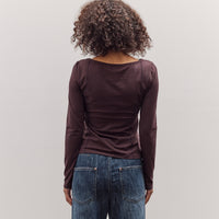 Parallel Long Sleeve T-Shirt, Brown