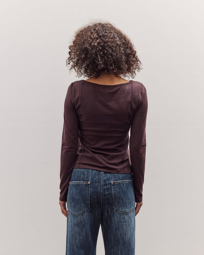 Parallel Long Sleeve T-Shirt, Brown