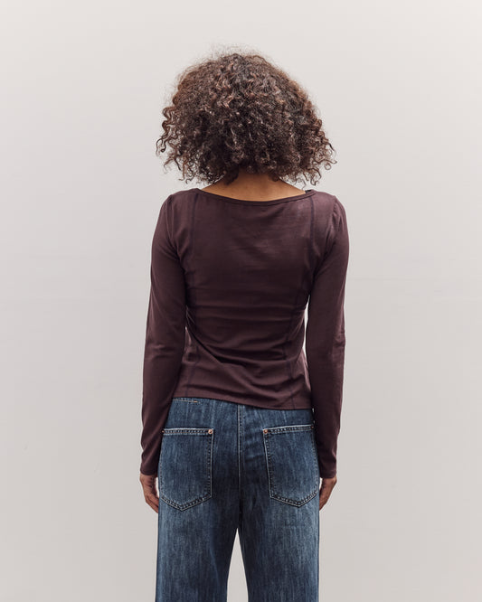 Parallel Long Sleeve T-Shirt, Brown