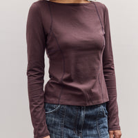 Parallel Long Sleeve T-Shirt, Brown