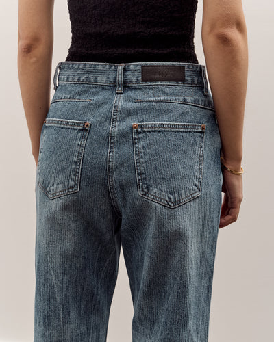 Anggae Denim Straight Pants, Blue