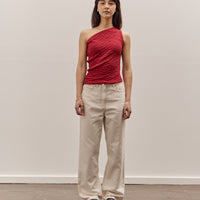 Anggae Textured Tube Top, Red