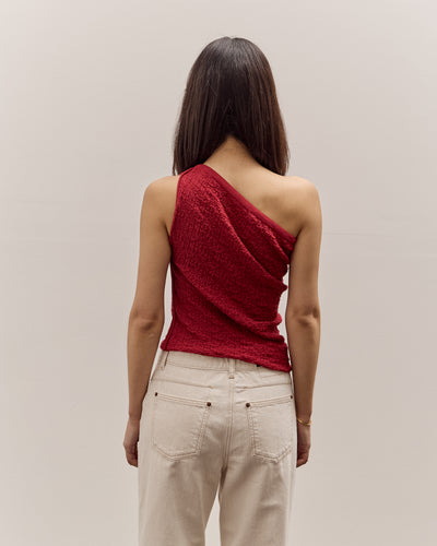 Anggae Textured Tube Top, Red