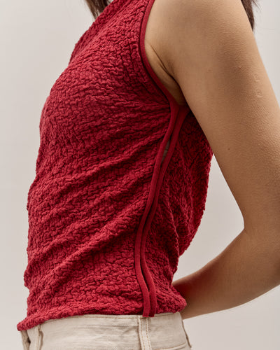 Anggae Textured Tube Top, Red