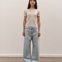 Anggae Two Layered Net T-shirt, White