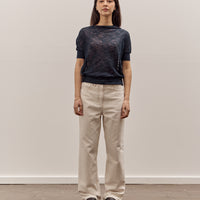 Anggae Wave Knit Half Sleeve, Navy