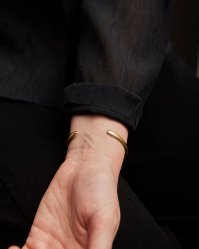 Another Feather Dorsal Cuff, Bronze