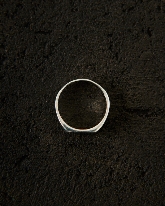 Another Feather Niko Signet Ring, Silver