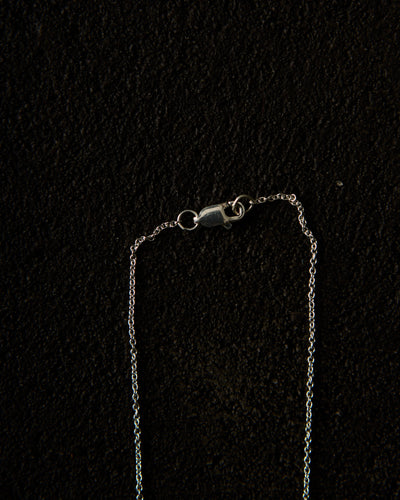 Another Feather Small Brick Necklace, Silver