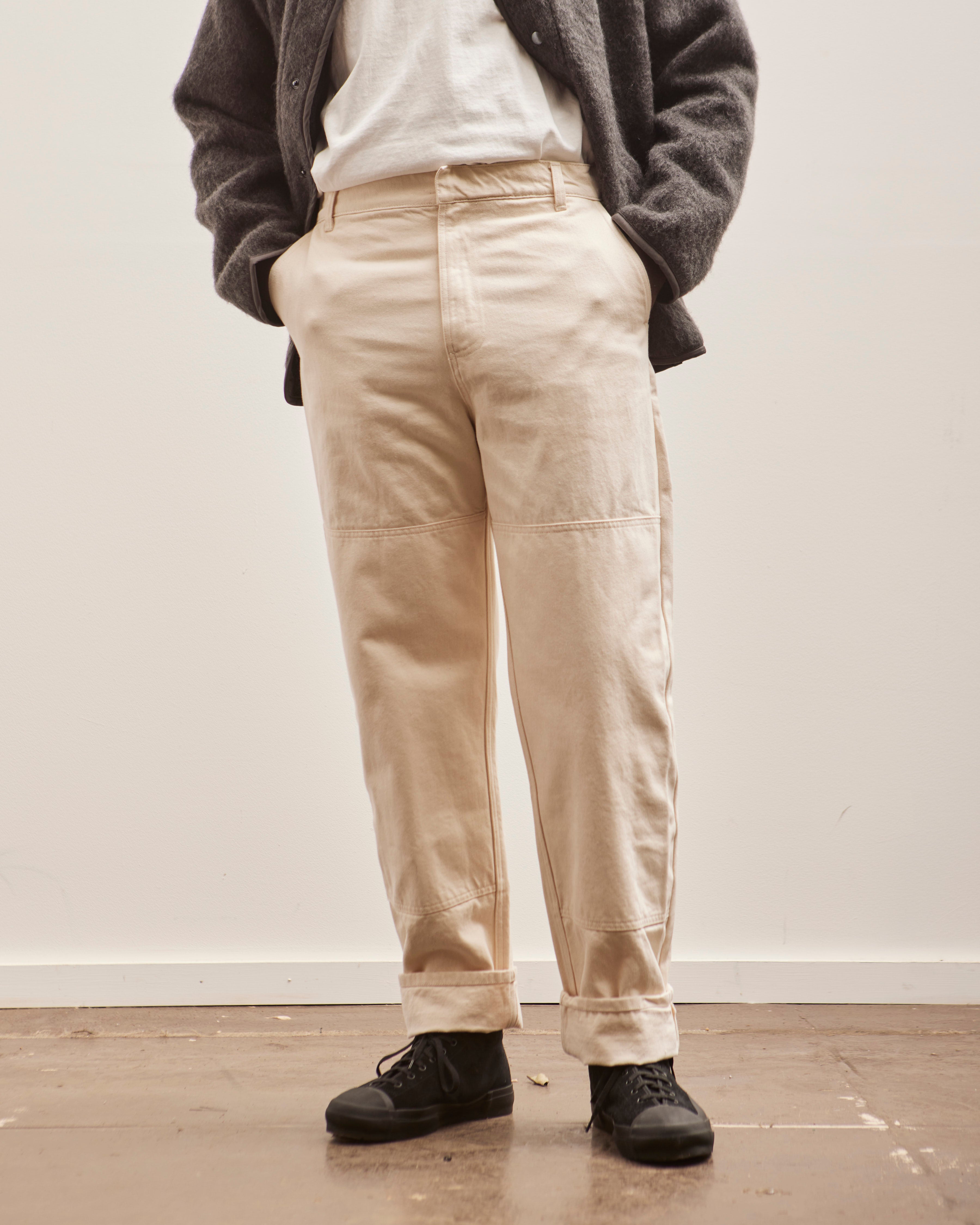 Unisex Undyed Organic Cotton Track Pant - Off-White acutti iotto