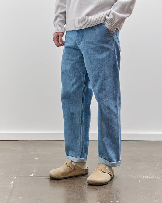 Arpenteur Five Pocket Pant, Bleached Denim