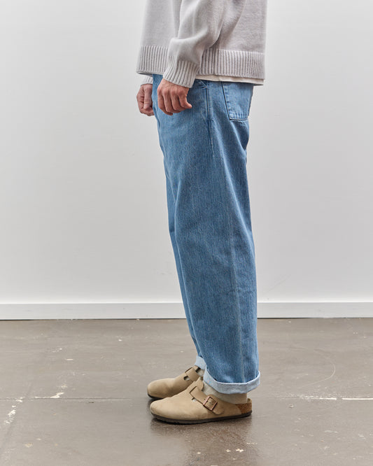 Arpenteur Five Pocket Pant, Bleached Denim