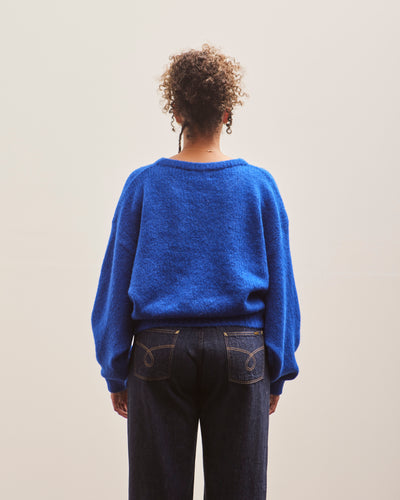 Atelier Delphine Balloon Sleeve Sweater, Blue