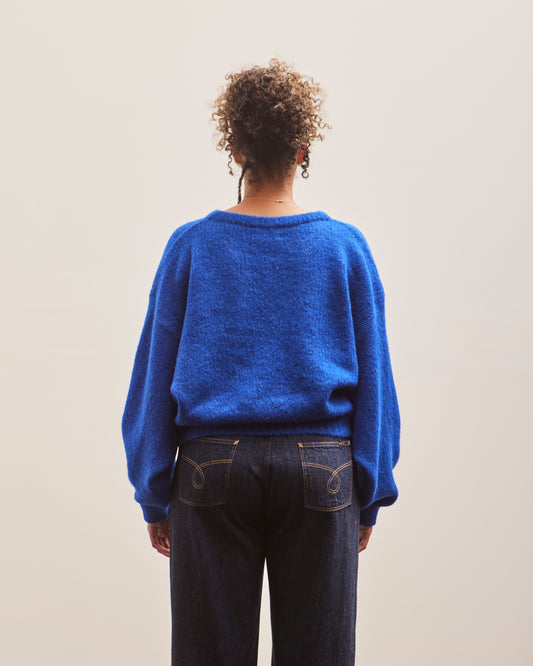 Atelier Delphine Balloon Sleeve Sweater, Blue