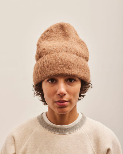 Atelier Delphine Brushed Beanie, Camel