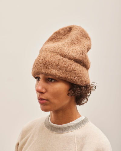 Atelier Delphine Brushed Beanie, Camel