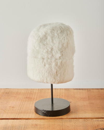 Atelier Delphine Brushed Beanie, Cream