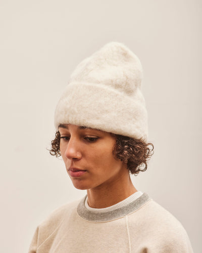 Atelier Delphine Brushed Beanie, Cream