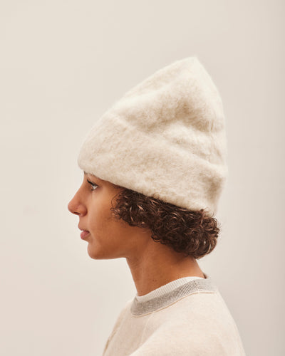 Atelier Delphine Brushed Beanie, Cream