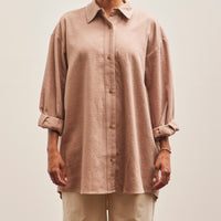 Atelier Delphine Oversized Overlay Washed Wool, Mauve