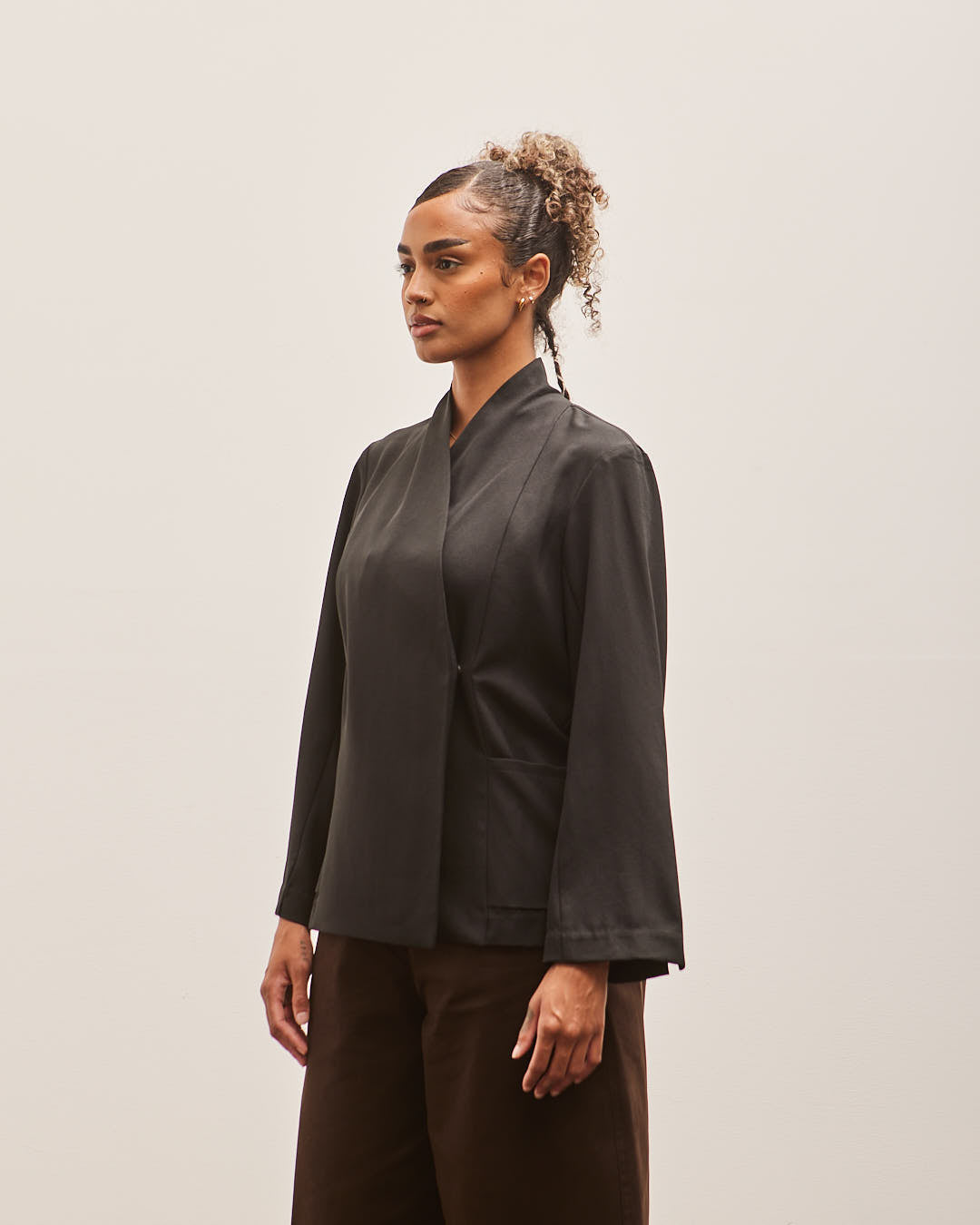 Atelier Delphine Slouchy Jacket, Black – Glasswing