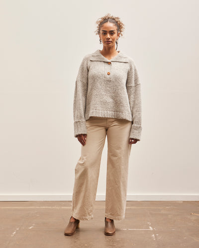 Atelier Delphine Stand Collar Jumper, Watery Sky