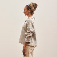 Atelier Delphine Stand Collar Jumper, Watery Sky