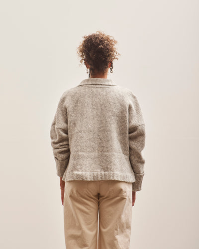 Atelier Delphine Stand Collar Jumper, Watery Sky