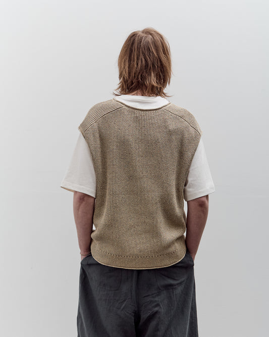 Aviva Jifei Xue Sleeveless Knit Arc Top, Natural Mix