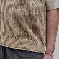 Aviva Jifei Xue Sleeveless Knit Arc Top, Natural Mix