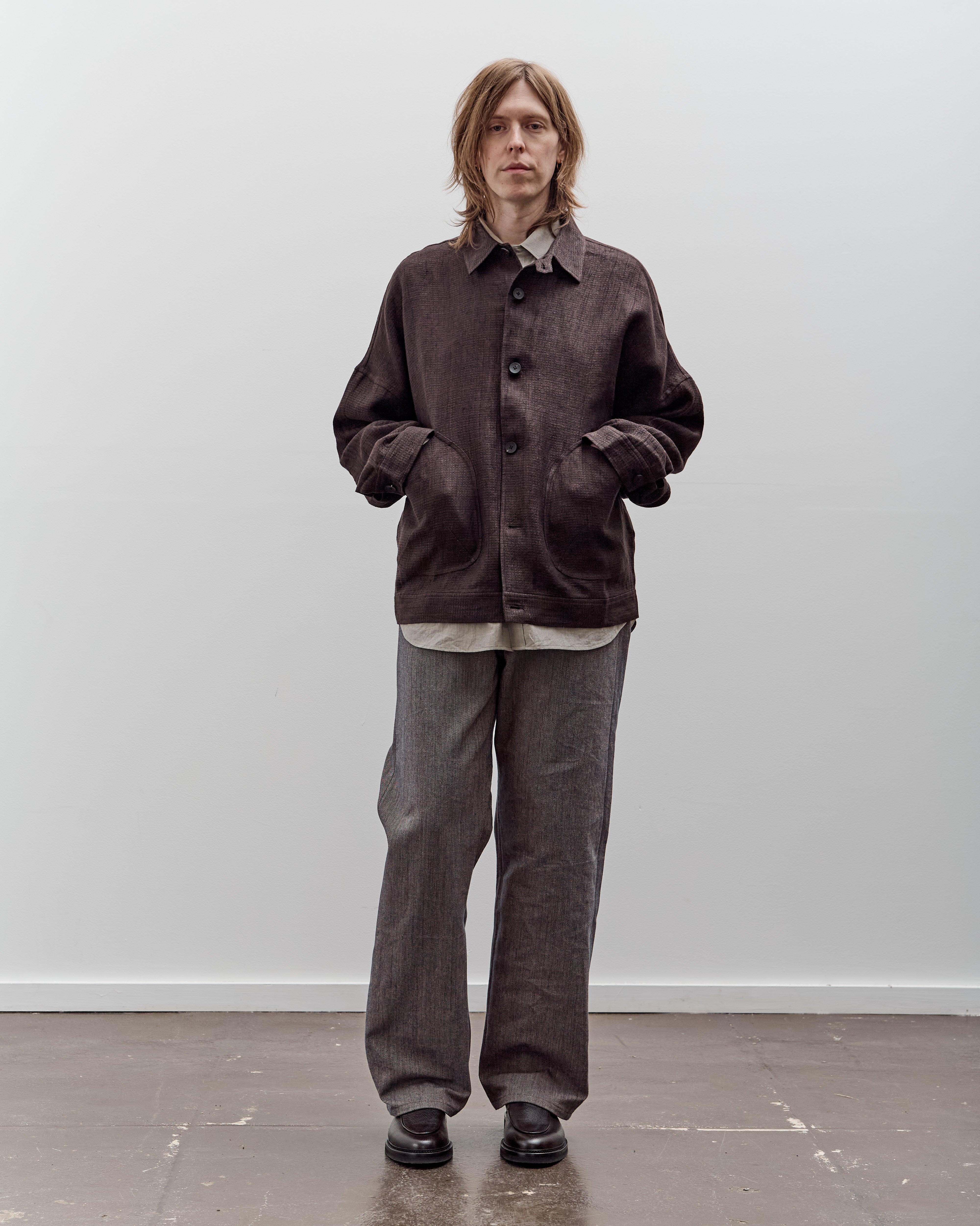 Aviva Jifei Xue 5 Pocket Pant, Persimmon Black Denim – Glasswing