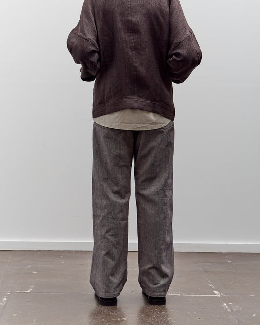 Aviva Jifei Xue 5 Pocket Pant, Persimmon Black Denim