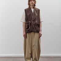 Aviva Jifei Xue Knit Kimono Vest, Deep Brown