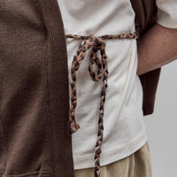 Aviva Jifei Xue Knit Kimono Vest, Deep Brown