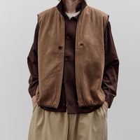 Aviva Jifei Xue Reversible Quilted Zip Vest, Chocolate