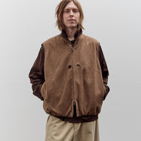 Aviva Jifei Xue Reversible Quilted Zip Vest, Chocolate
