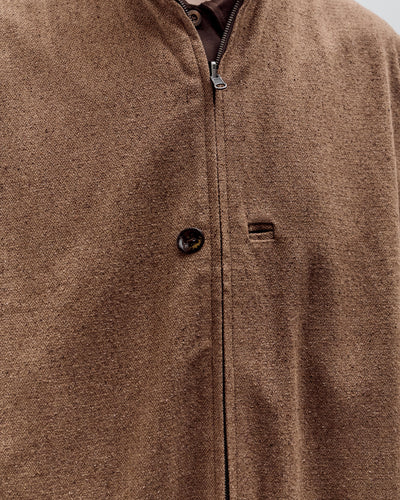 Aviva Jifei Xue Reversible Quilted Zip Vest, Chocolate