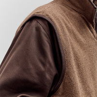 Aviva Jifei Xue Reversible Quilted Zip Vest, Chocolate