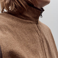 Aviva Jifei Xue Reversible Quilted Zip Vest, Chocolate
