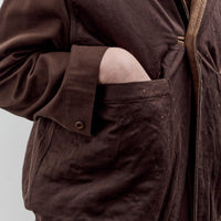 Aviva Jifei Xue Reversible Quilted Zip Vest, Chocolate