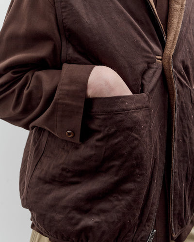 Aviva Jifei Xue Reversible Quilted Zip Vest, Chocolate