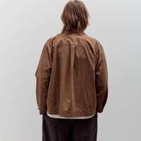 Aviva Jifei Xue Boxy Shirt, Brown Argyle