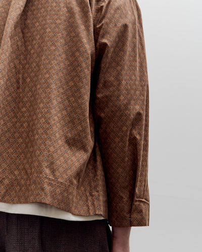 Aviva Jifei Xue Boxy Shirt, Brown Argyle
